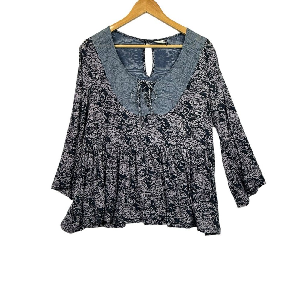 Akemi Kin Anthropologie Paisley Top Size Medium Women Multicolor Boho